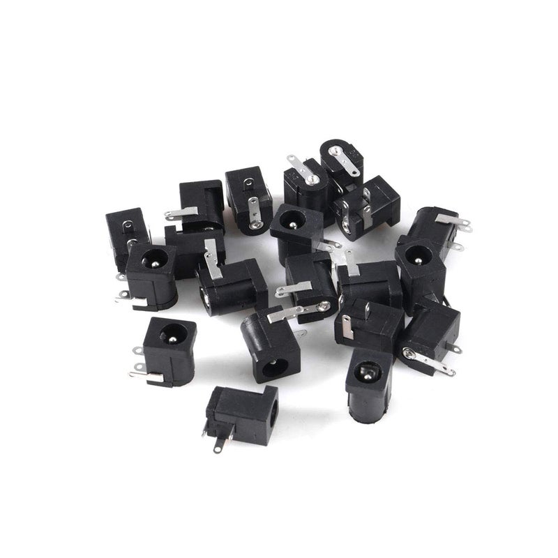 AiTrip 20pcs 3 Pin DC Power Connector PCB Mount Female Plug Jack (DC005 5.5x2.1mm) - Image 2